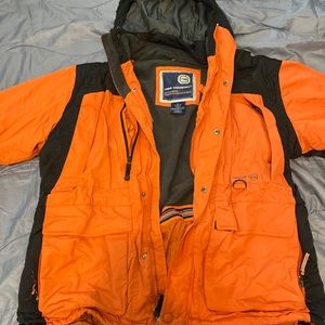 Orange free country jacket. Lots of pockets